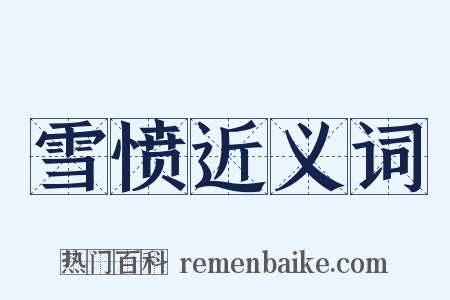 雪愤近义词是什么意思的图片